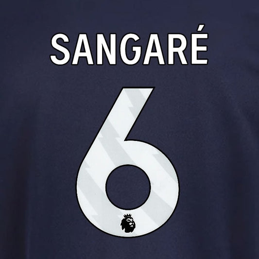 2025 2026 OFFICIAL NOTTINGHAM SANGARE 6 WHITE 3RD PLAYER SIZE NAMESET