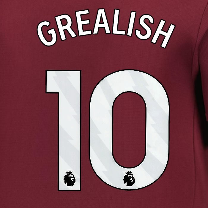 2024 2025 MANCHESTER CITY GREALISH 10 WHITE 3RD PLAYER SIZE NAME SET