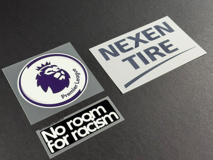 2020 2021 OFFICIAL MANCHESTER CITY HOME PLAYER SIZE SLEEVE PATCH + SPONSOR SET
