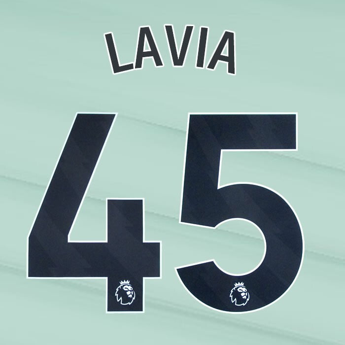 2023 2024 OFFICIAL CHELSEA LAVIA 45 BLACK 3RD PLAYER SIZE NAMESET
