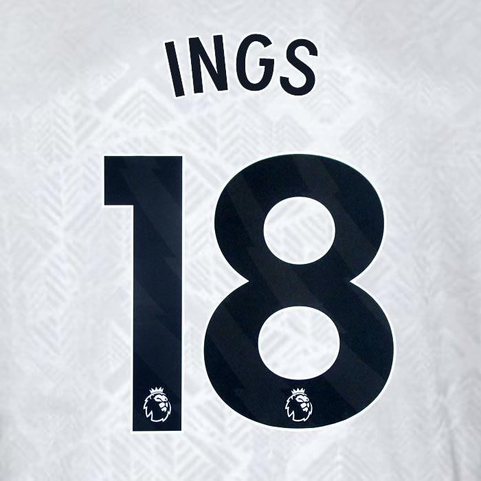 2024 2025 WEST HAM INGS 18 OFFICIAL 3RD BLACK PLAYER SIZE NAMESET