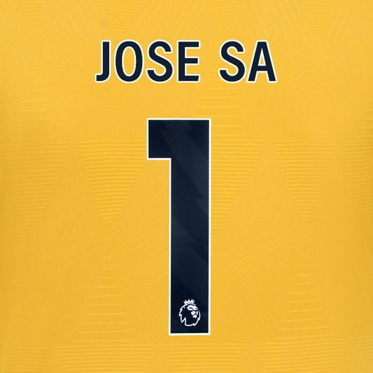 2024 2025 WOLVES HOME BLACK JOSE SA 1 OFFICIAL PLAYER SIZE NAMESET