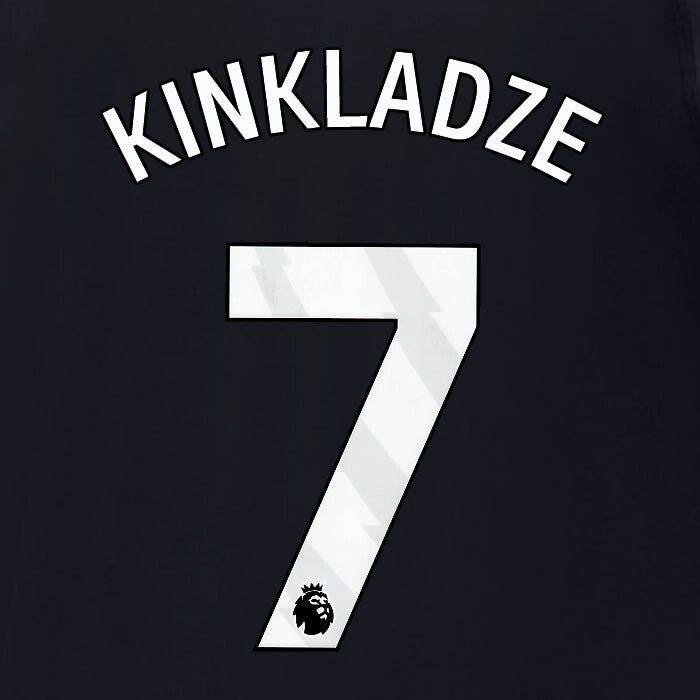 2024 2025 MANCHESTER CITY KINKLADZE 7 WHITE AWAY PLAYER SIZE NAME SET