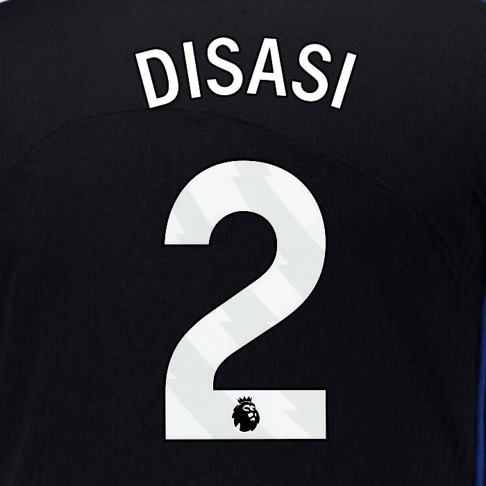 2025 2026 OFFICIAL CHELSEA DISASI 2 WHITE 3RD PLAYER SIZE NAMESET