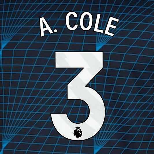 2023 2024 OFFICIAL CHELSEA A. COLE 3 WHITE AWAY PLAYER SIZE NAMESET