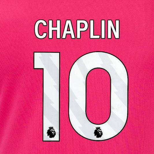 2024 2025 OFFICIAL IPSWICH TOWN CHAPLIN 10 WHITE 3RD PLAYER SIZE NAME SET
