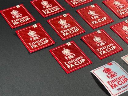 2024 2025 OFFICIAL PLAYER SIZE FA CUP SLEEVE PATCHES - SIZE: 85mm - 67mm