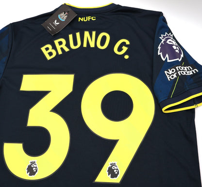 BNWT NEWCASTLE UNITED CASTORE AWAY 23 24 BRUNO G. 39 + PATCHES SHIRT MENS MEDIUM