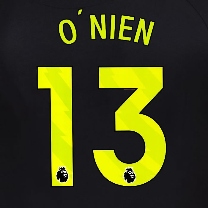 2025 2026 OFFICIAL SUNDERLAND O NIEN 13 YELLOW 3RD PLAYER SIZE NAME SET