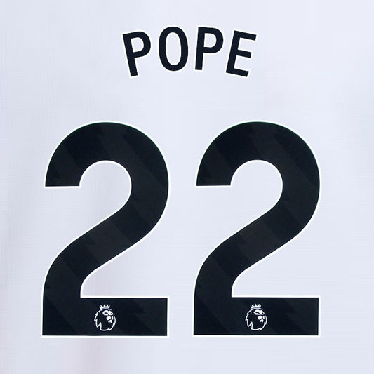 2024 2025 NEWCASTLE POPE 22 OFFICIAL BLACK 3RD PLAYER SIZE NAME SET
