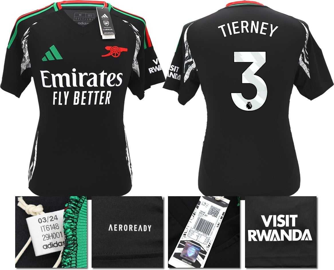 BNWT 2024/2025 ARSENAL F.C. ADIDAS AWAY SHIRT  TIERNEY 3