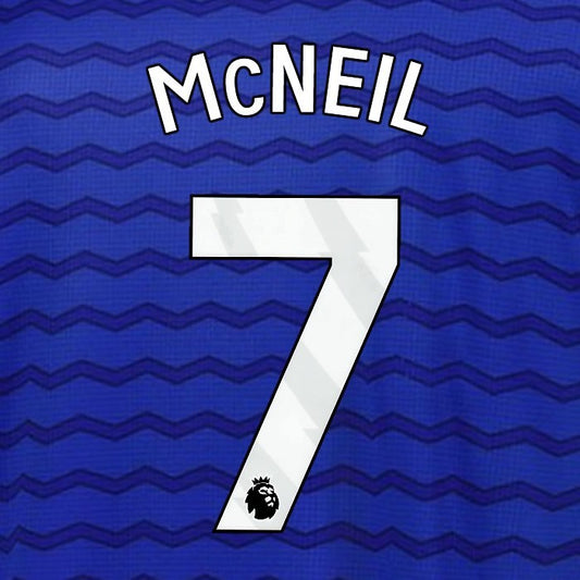 2025 2026 EVERTON McNEIL 7 OFFICIAL WHITE HOME PLAYER SIZE NAMESET