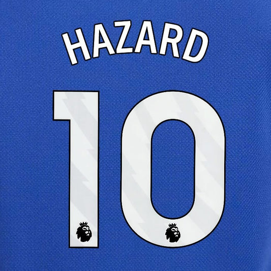 2023 2024 OFFICIAL CHELSEA HAZARD 10 WHITE HOME PLAYER SIZE NAMESET
