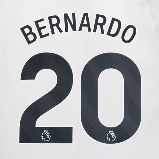 2023 2024 MAN CITY BERNARDO 20 BLACK AWAY PLAYER SIZE NAME SET