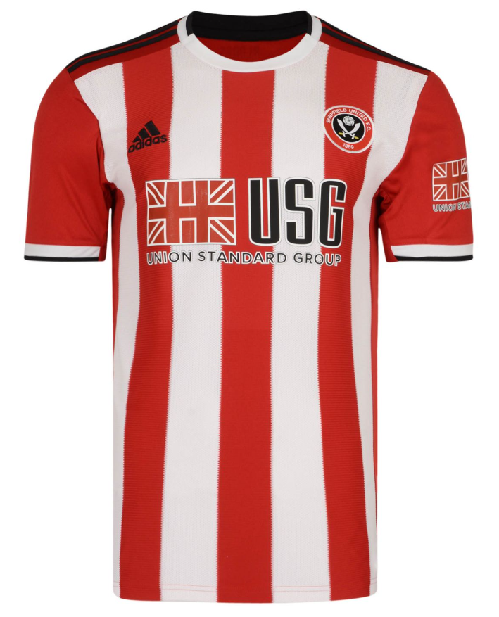 BNWT 2019 2020 SHEFFIELD UNITED HOME ADIDAS FOOTBALL SHIRT PERSONALISED MEN'S XL
