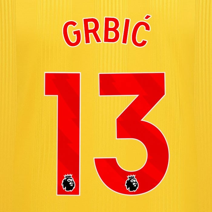 2023 2024 SHEFFIELD UNITED OFFICIAL GRBIC 13 RED AWAY PLAYER SIZE NAMESET