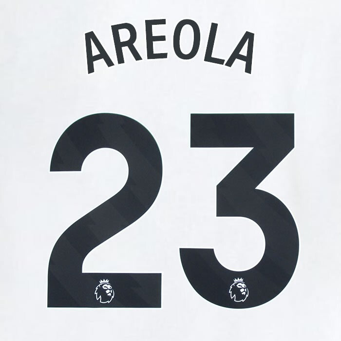 2023 2024 WEST HAM AREOLA 23 OFFICIAL AWAY BLACK PLAYER SIZE NAMESET