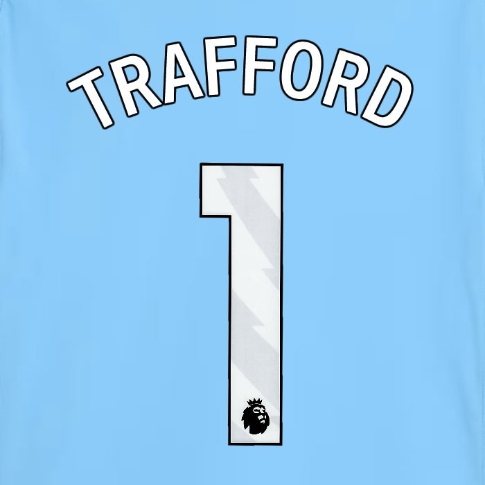 2025 2026 MANCHESTER CITY TRAFFORD 1 WHITE HOME PLAYER SIZE NAME SET