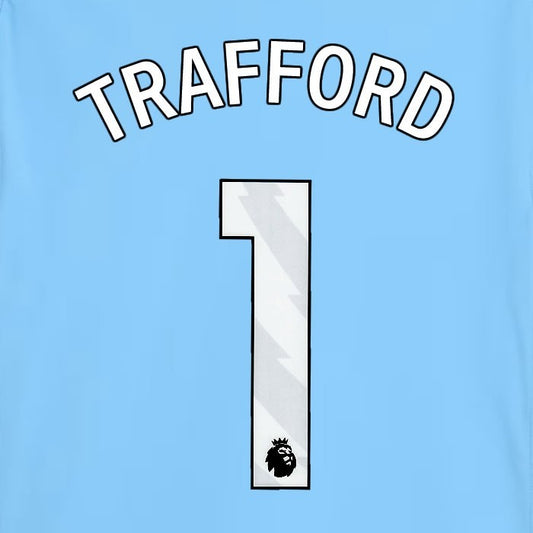 2025 2026 MANCHESTER CITY TRAFFORD 1 WHITE HOME PLAYER SIZE NAME SET