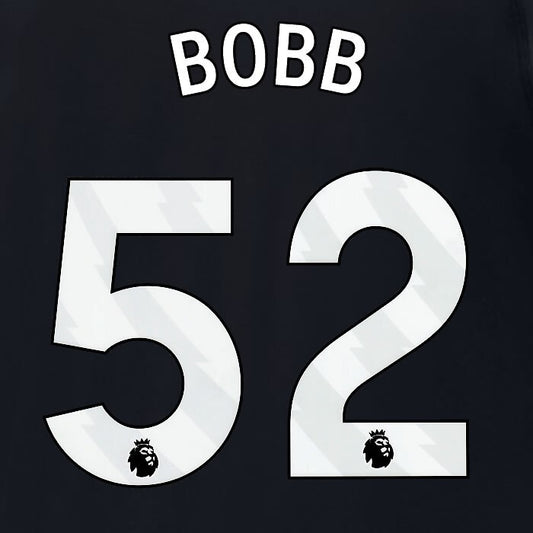2024 2025 MANCHESTER CITY BOBB 52 WHITE AWAY PLAYER SIZE NAME SET