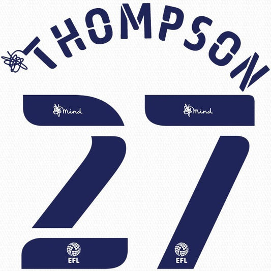 COVENTRY 2020 2021 OFFICIAL THOMPSON 27 3RD PLAYER SIZE NAME SET