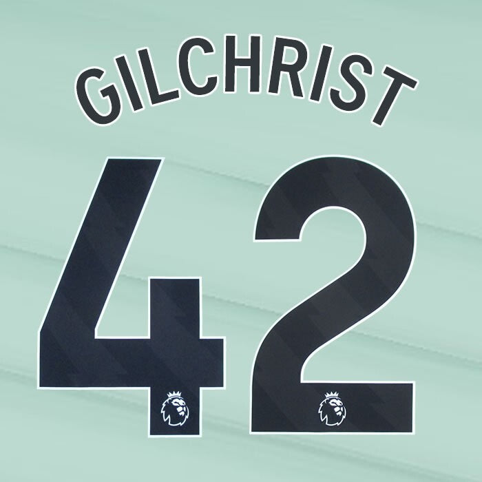 2023 2024 OFFICIAL CHELSEA GILCHRIST 42 BLACK 3RD PLAYER SIZE NAMESET