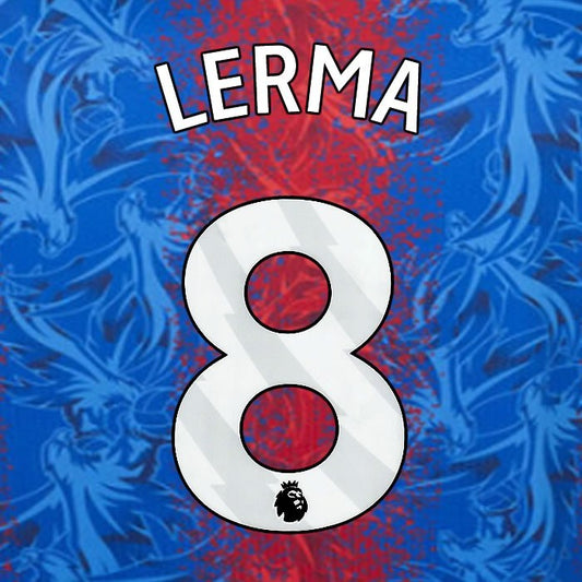 2024 2025 OFFICIAL CRYSTAL PALACE LERMA 8 WHITE HOME PLAYER SIZE NAMESET