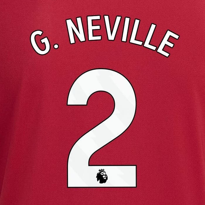 2023 2024 MANCHESTER UNITED G. NEVILLE 2 HOME WHITE PLAYER SIZE NAMESET