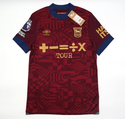 BNWT 2024 2025 IPSWICH TOWN UMBRO AWAY SHIRT MORSEY 5 + PATCHES MEN'S SMALL