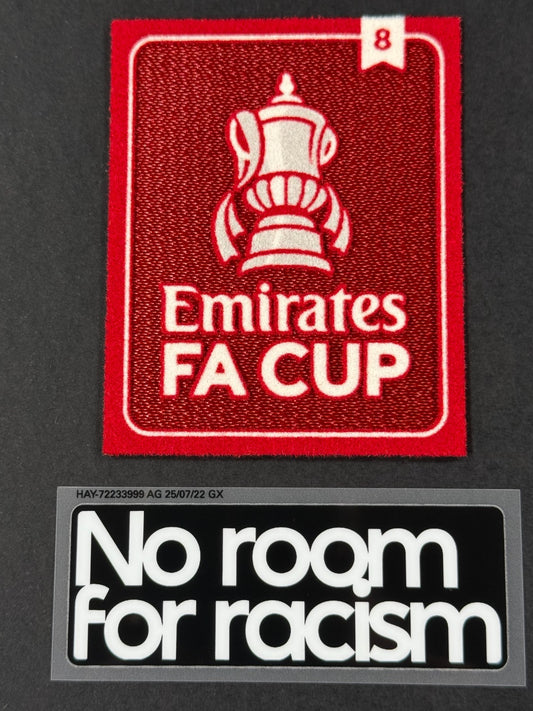 2025 OFFICIAL SPORTING ID EMIRATES FA CUP TOTTENHAM 8X WINNERS + NRFR PATCH SET