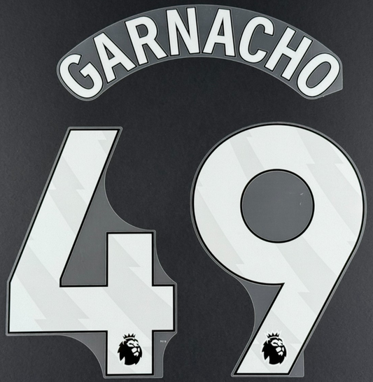 CHELSEA 2025 / 2026 GARNACHO 49 OFFICIAL AVERY DENNISON WHITE PLAYER SIZE SET