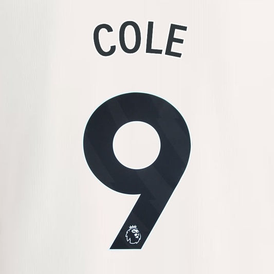 2023 2024 MANCHESTER UNITED COLE 9 3rd BLACK PLAYER SIZE NAMESET