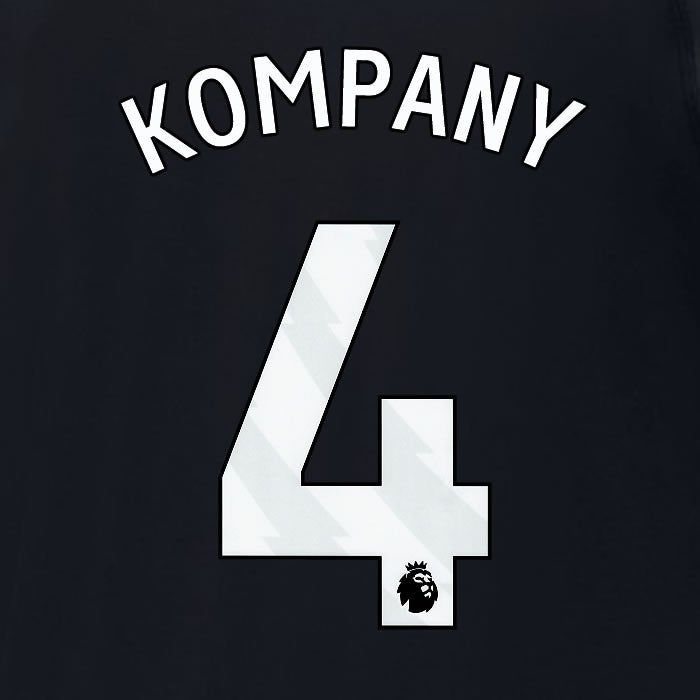 2023 2024 MAN CITY KOMPANY 4 WHITE 3RD PLAYER SIZE NAME SET