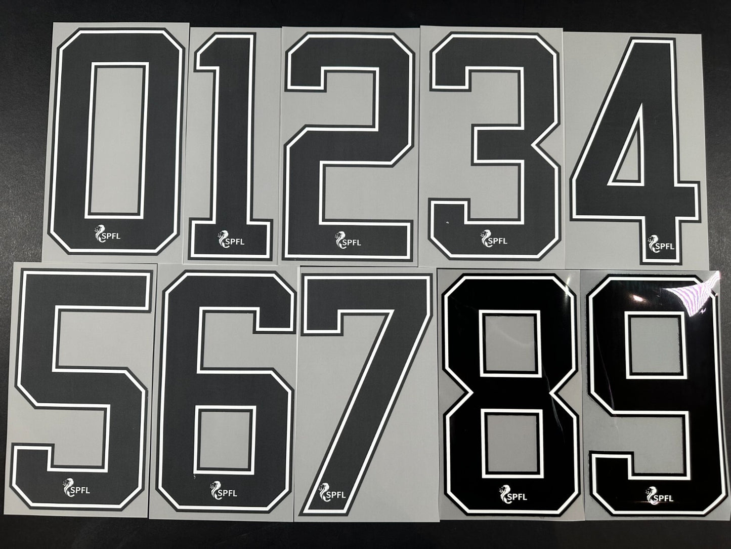 2020 2023 OFFICIAL ELMS UK SCOTTISH SPFL BLACK PLAYER SIZE SHIRT NUMBERS
