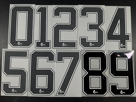 2020 2023 OFFICIAL ELMS UK SCOTTISH SPFL BLACK PLAYER SIZE SHIRT NUMBERS