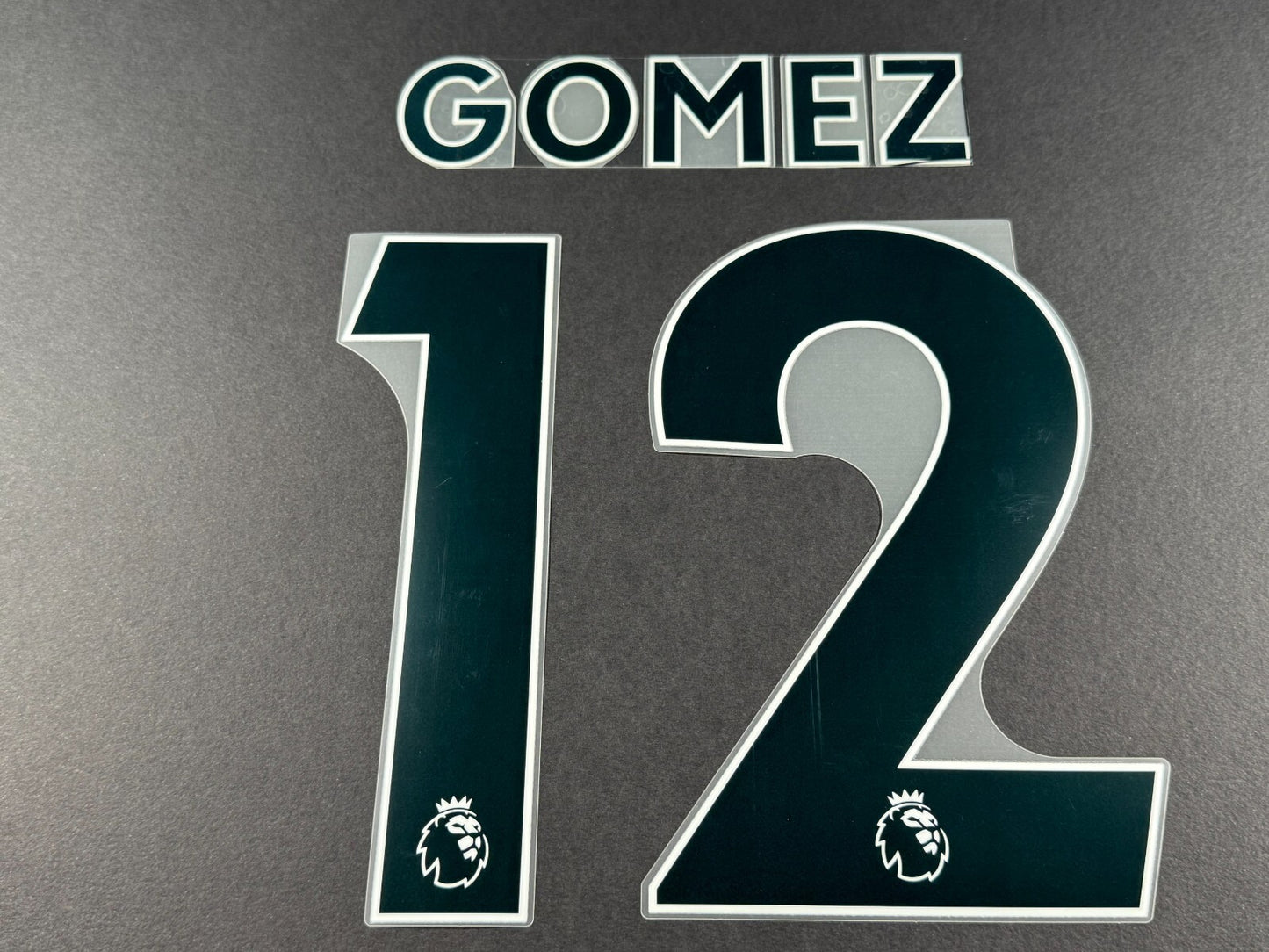 LIVERPOOL 2021 2022 GOMEZ 12 OFFICIAL AVERY BLACK PLAYER SIZE NAME SET