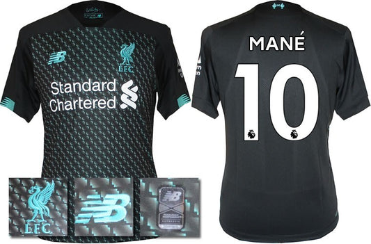 BNWT 2019 2020 NEW BALANCE LIVERPOOL 3RD SHIRT MANE 10 KIDS