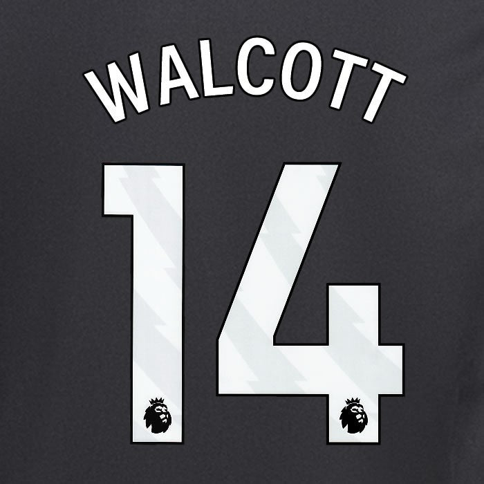 2024 2025 ARSENAL WALCOTT 14 WHITE AWAY OFFICIAL PLAYER SIZE NAMESET