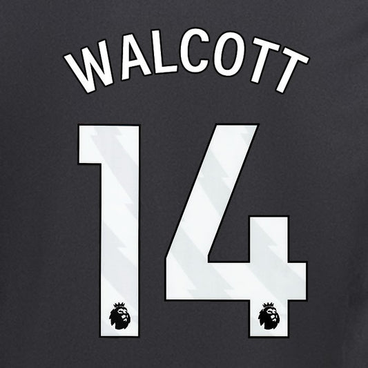 2024 2025 ARSENAL WALCOTT 14 WHITE AWAY OFFICIAL PLAYER SIZE NAMESET