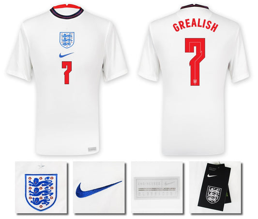 BRAND NEW NIKE ENGLAND HOME EURO 2020 GREALISH 7 SS SHIRT MEN'S SIZE XXL