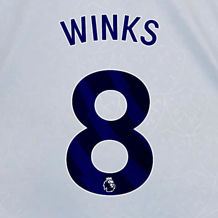 2024 2025 OFFICIAL LEICESTER CITY WINKS 8 BLUE 3RD PLAYER SIZE NAME SET