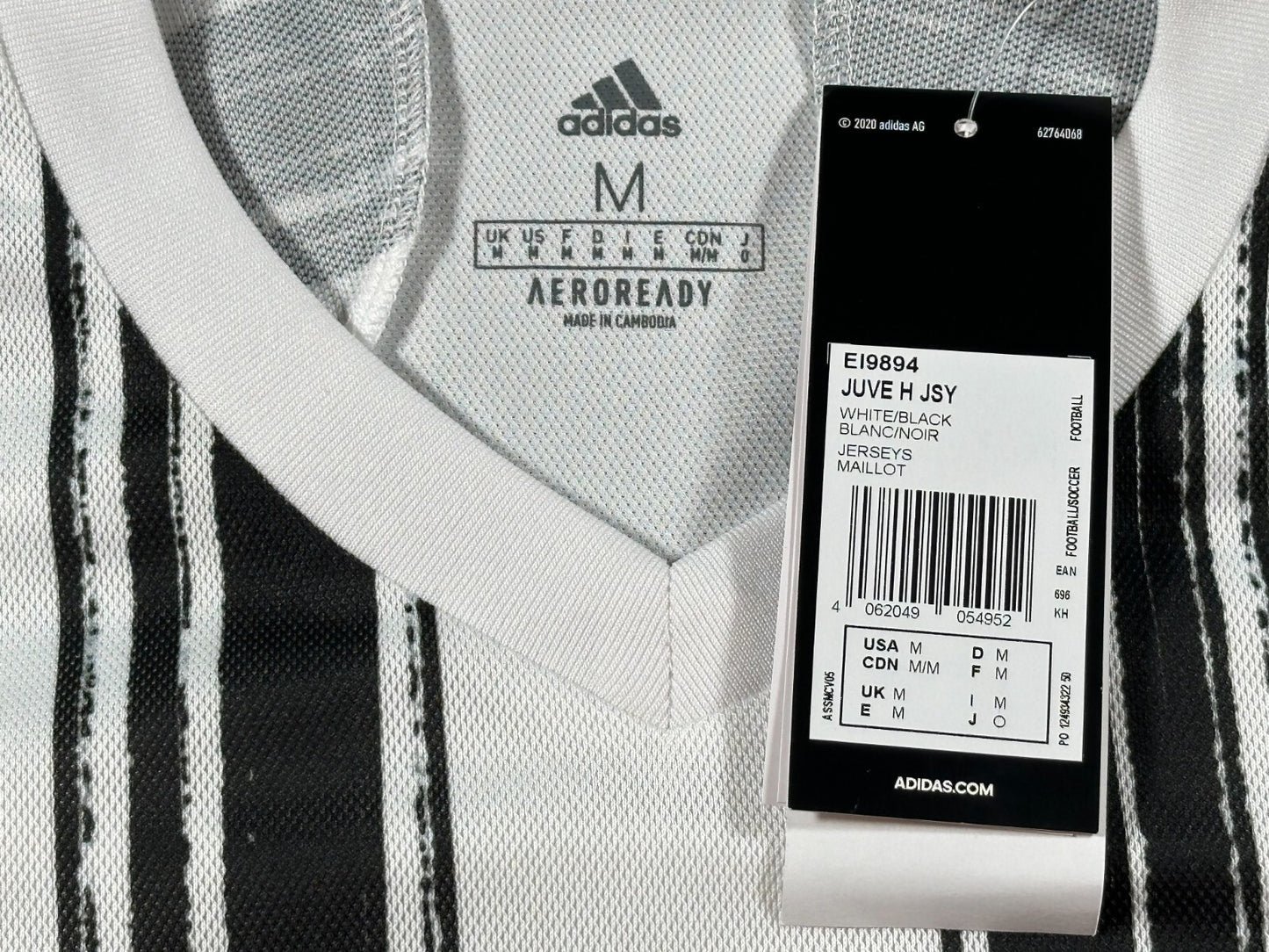 BRAND NEW 2020 2021 JUVENTUS HOME ADIDAS  FOOTBALL SHIRT MENS MEDIUM