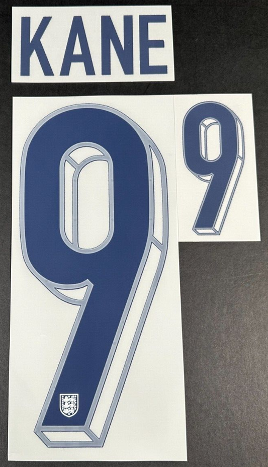 ENGLAND 2024-2025 OFFICIAL SPORTING ID KANE 9 HOME PLAYER SIZE NAME SET