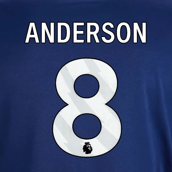 2024 2025 OFFICIAL NOTTINGHAM ANDERSON 8 WHITE AWAY PLAYER SIZE NAMESET