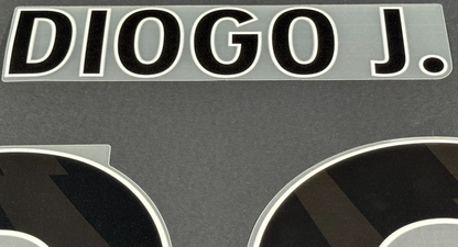 2023 2024 OFFICIAL LIVERPOOL DIOGO J. 20 BLACK PLAYER SIZE NAMESET 250MM