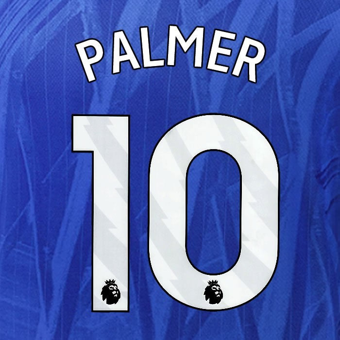 2025 2026 OFFICIAL CHELSEA PALMER 10 WHITE HOME PLAYER SIZE NAMESET