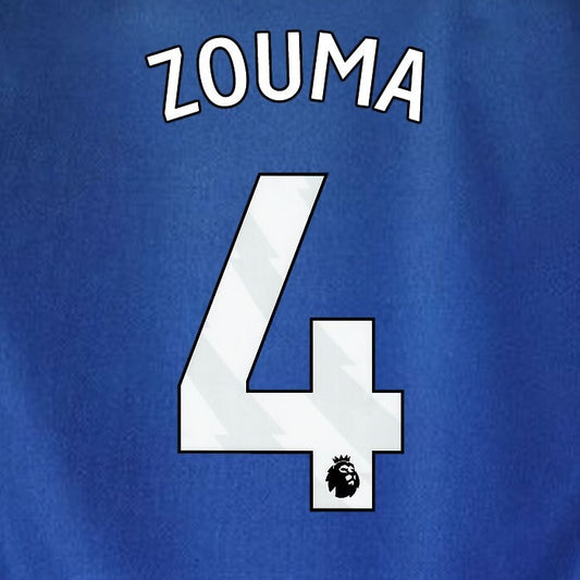 2023 2024 WEST HAM ZOUMA 4 OFFICIAL 3RD WHITE PLAYER SIZE NAMESET