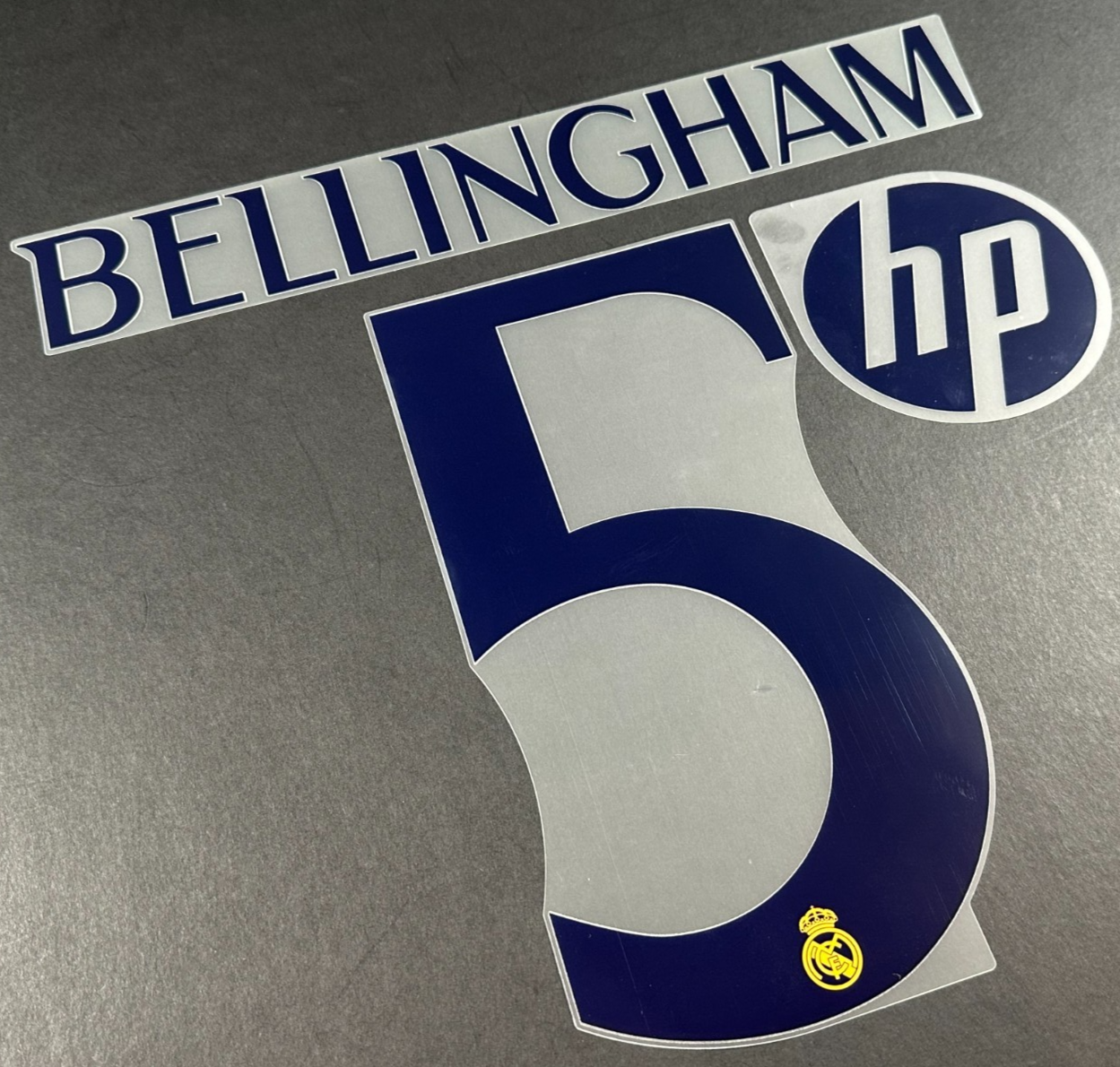 2023 2024 REAL MADRID BELLINGHAM 5 + HP PATCH HOME PLAYER SIZE NAMESET