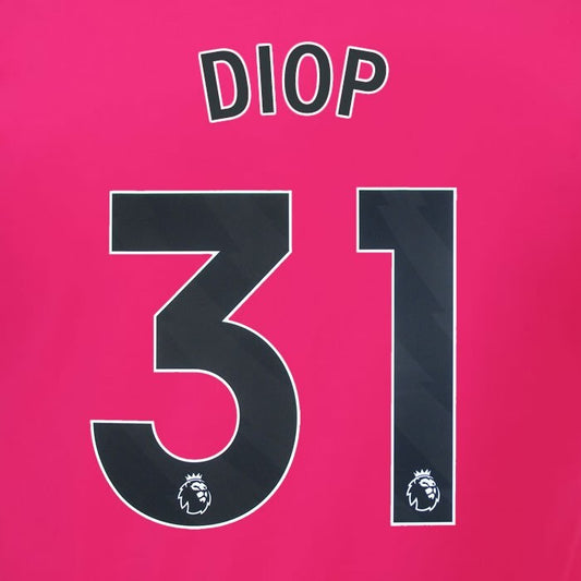 2023 2024 OFFICIAL FULHAM AVERY DENNISON DIOP 31 AWAY PLAYER SIZE NAMESET
