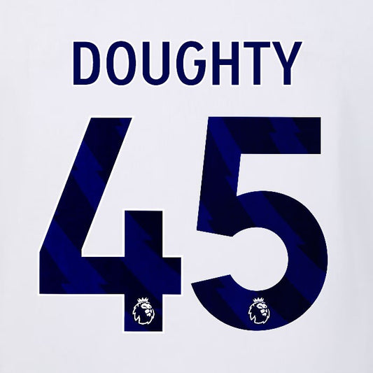 2023 2024 LUTON TOWN OFFICIAL DOUGHTY 45 BLUE AWAY PLAYER SIZE NAMESET
